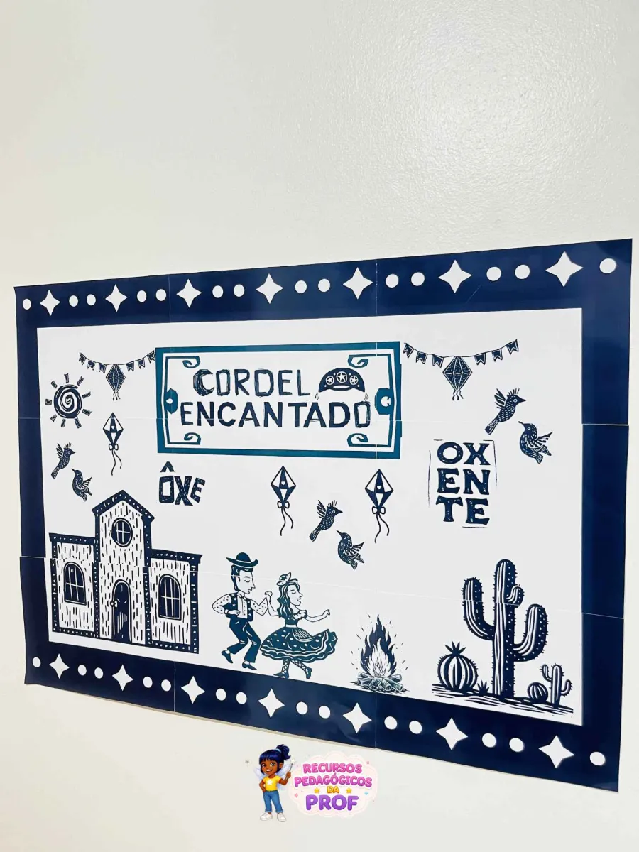 Painel “Cordel Encantado” — Atividades para Todas as séries: Encante seus alunos com um painel criativo, colorido e cheio…