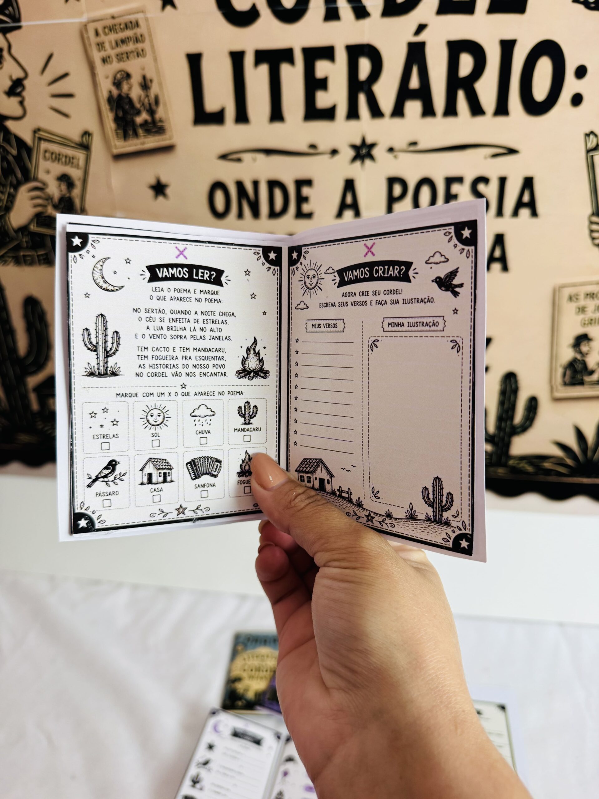Painel cordel literário e kit criação de livretos – PDF para Imprimir — Datas comemorativas para Todas as séries: PAINEL…