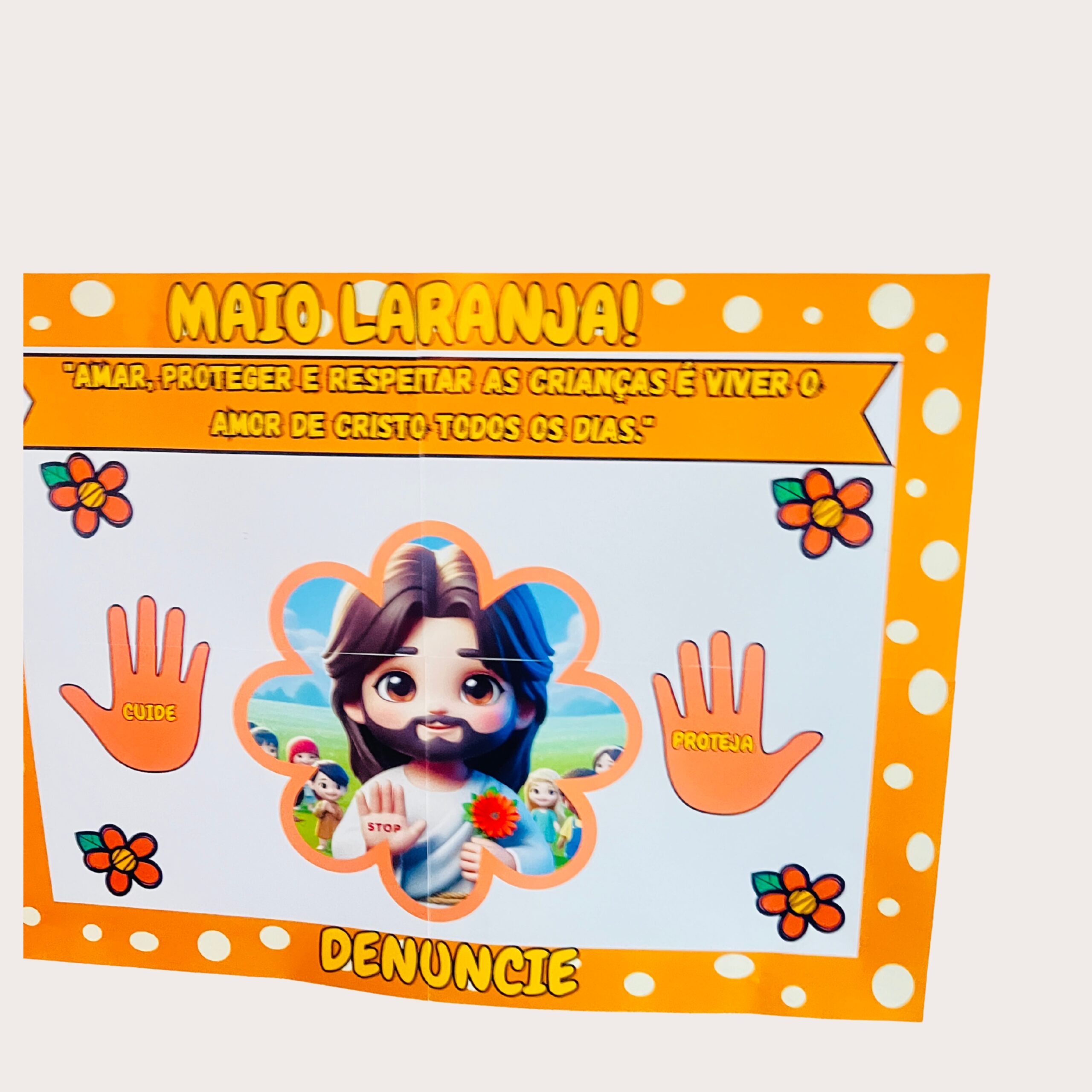 Painel cristão: maio laranja – PDF para Imprimir — Atividades para Todas as séries: Painel Cristão Maio Laranja –…