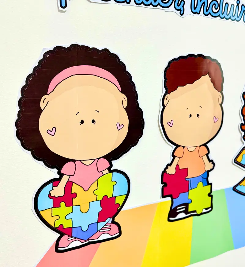 Painel de Autismo para Imprimir: Conscientização e Inclusão — amostra 3: Como usar em sala de aula