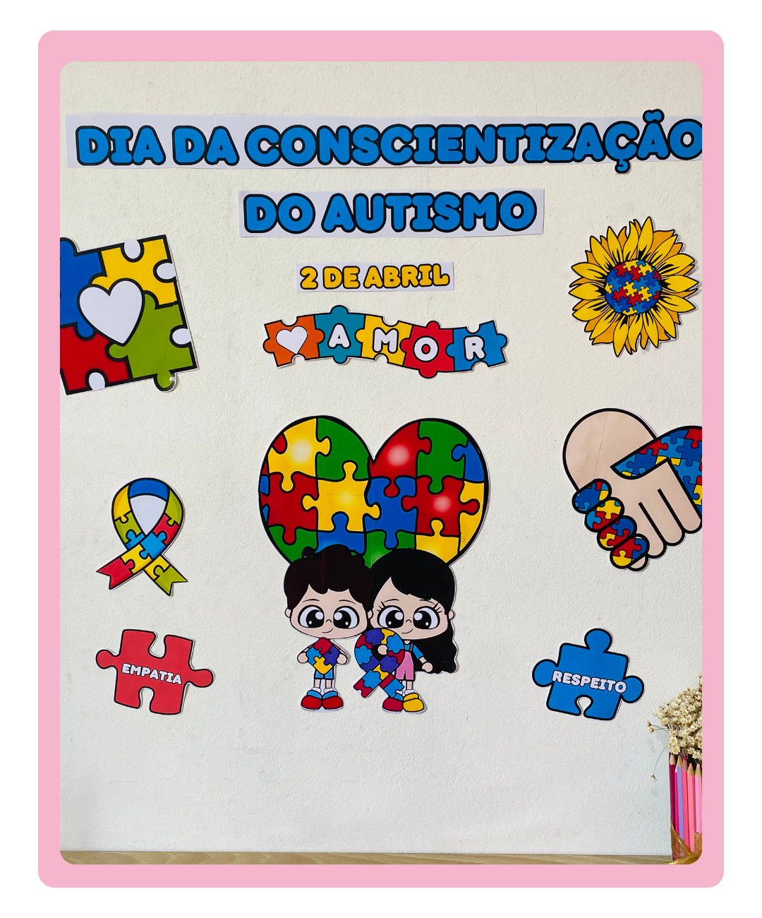 Painel de autismo para imprimir – Educação Infantil — amostra 1: Como aplicar o material na escola