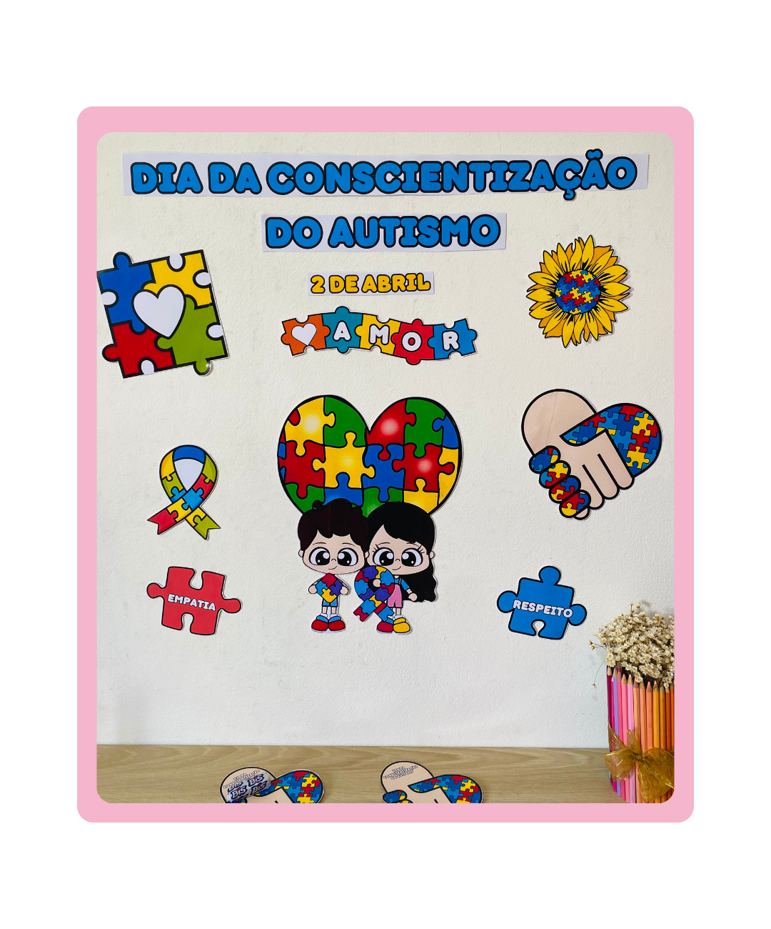 Painel de autismo para imprimir – Educação Infantil — capa do material