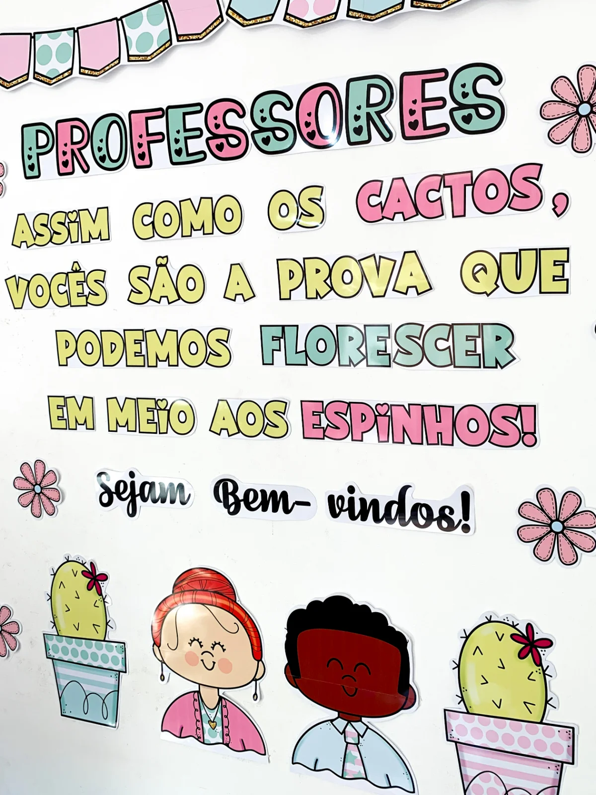 Painel de Bem-Vindos Professores para recepcionar os professores no — amostra 2: Sobre o Painel de Bem-Vindos Professores…