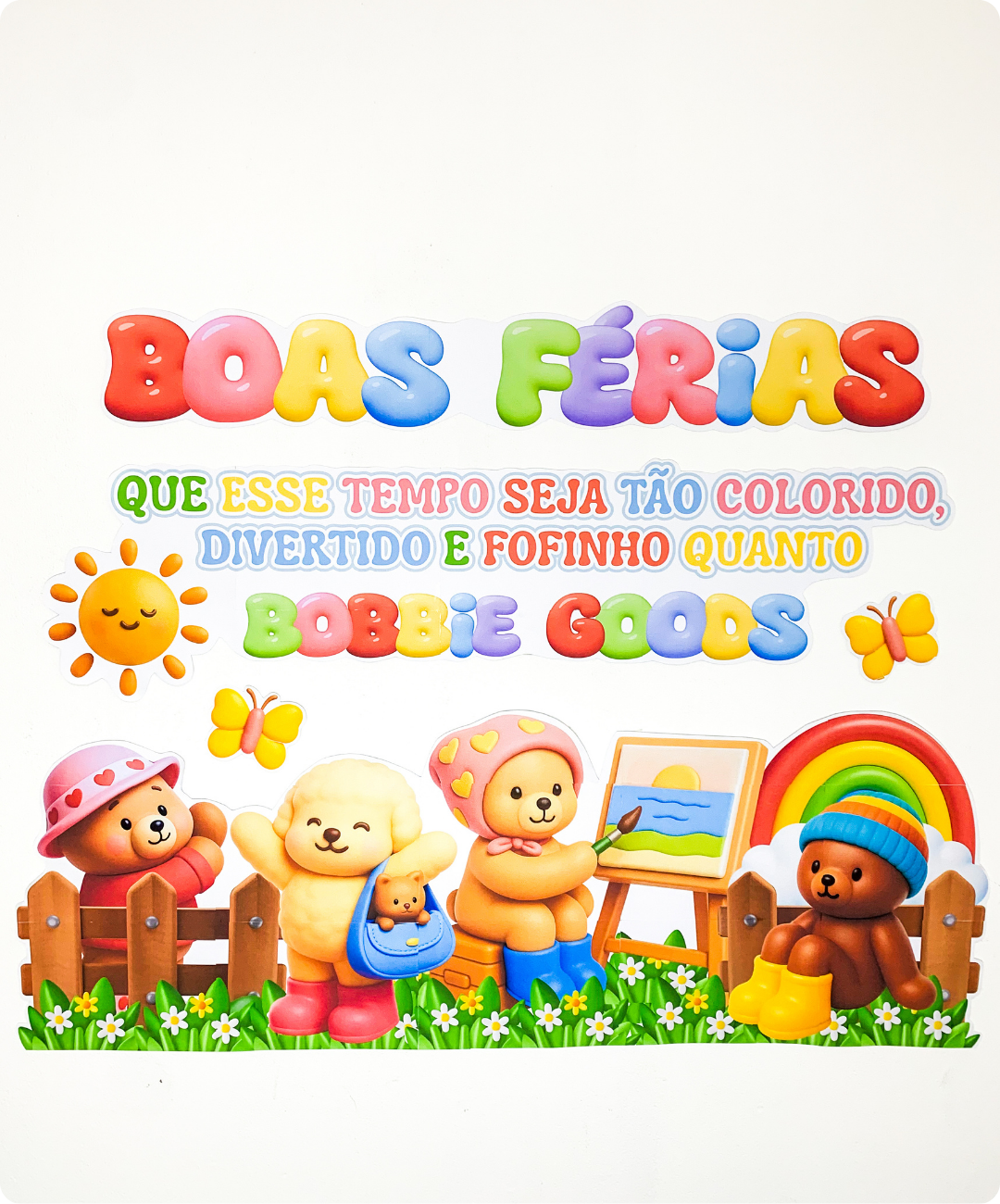 Painel de boas férias para imprimir – Bobbie Goods — amostra 3: O que está identificado no material