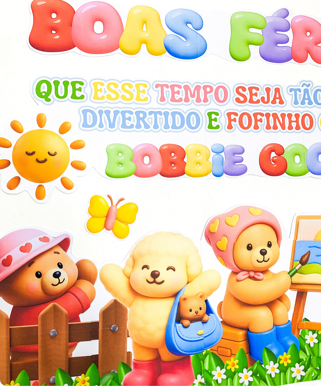Painel de boas férias para imprimir – Bobbie Goods — amostra 7: Prepare a sala para a despedida do semestre com um painel…