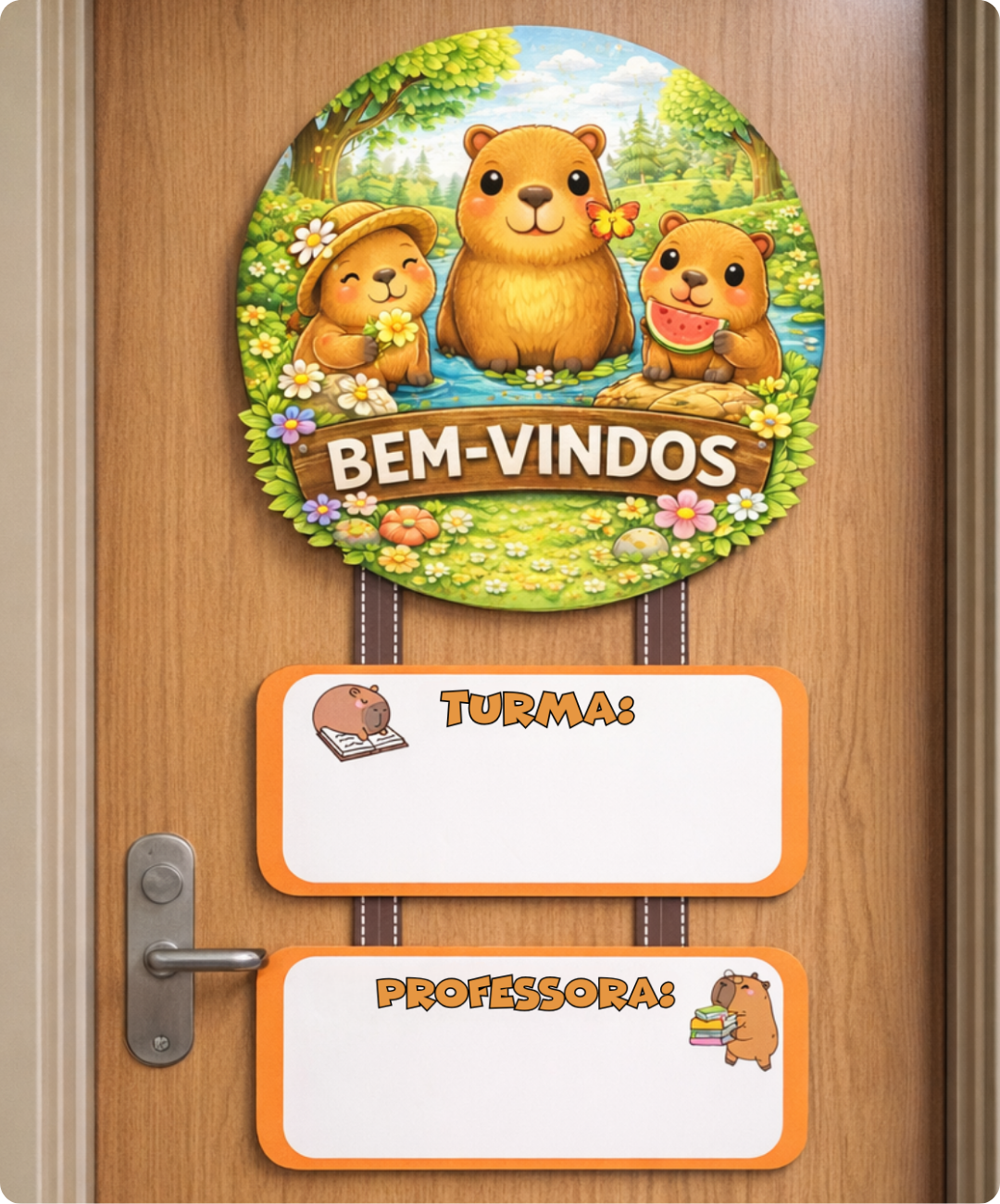 Painel de capivara para imprimir — amostra 2: Como utilizar na escola