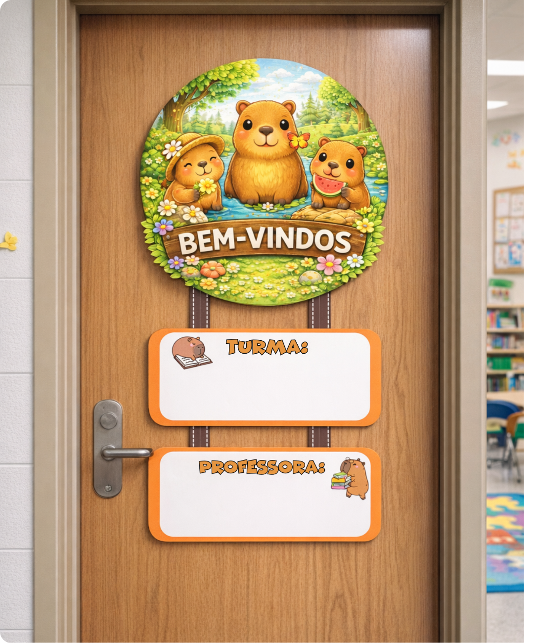 Painel de capivara para imprimir — amostra 3: O que você recebe