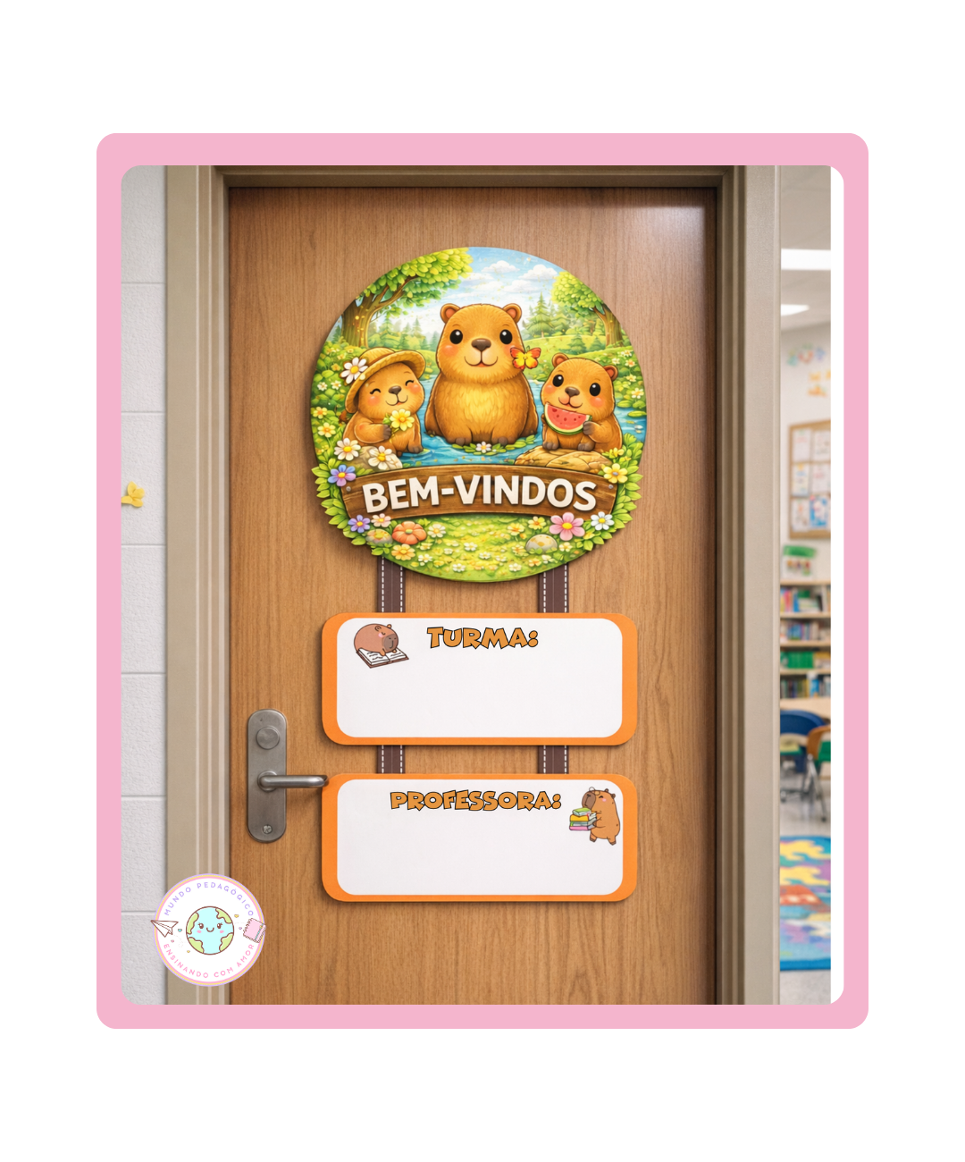 Painel de capivara para imprimir — Atividades para Todas as séries: Prepare a entrada da sala para receber a turma com um…
