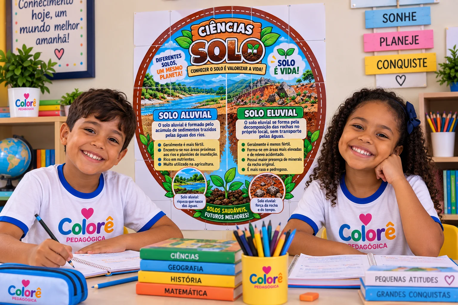 🌱 PAINEL DE CIÊNCIAS — SOLO ALUVIAL E ELUVIAL. — amostra 5: PAINEL DE CIÊNCIAS — SOLO ALUVIAL E ELUVIAL Transforme a aula…