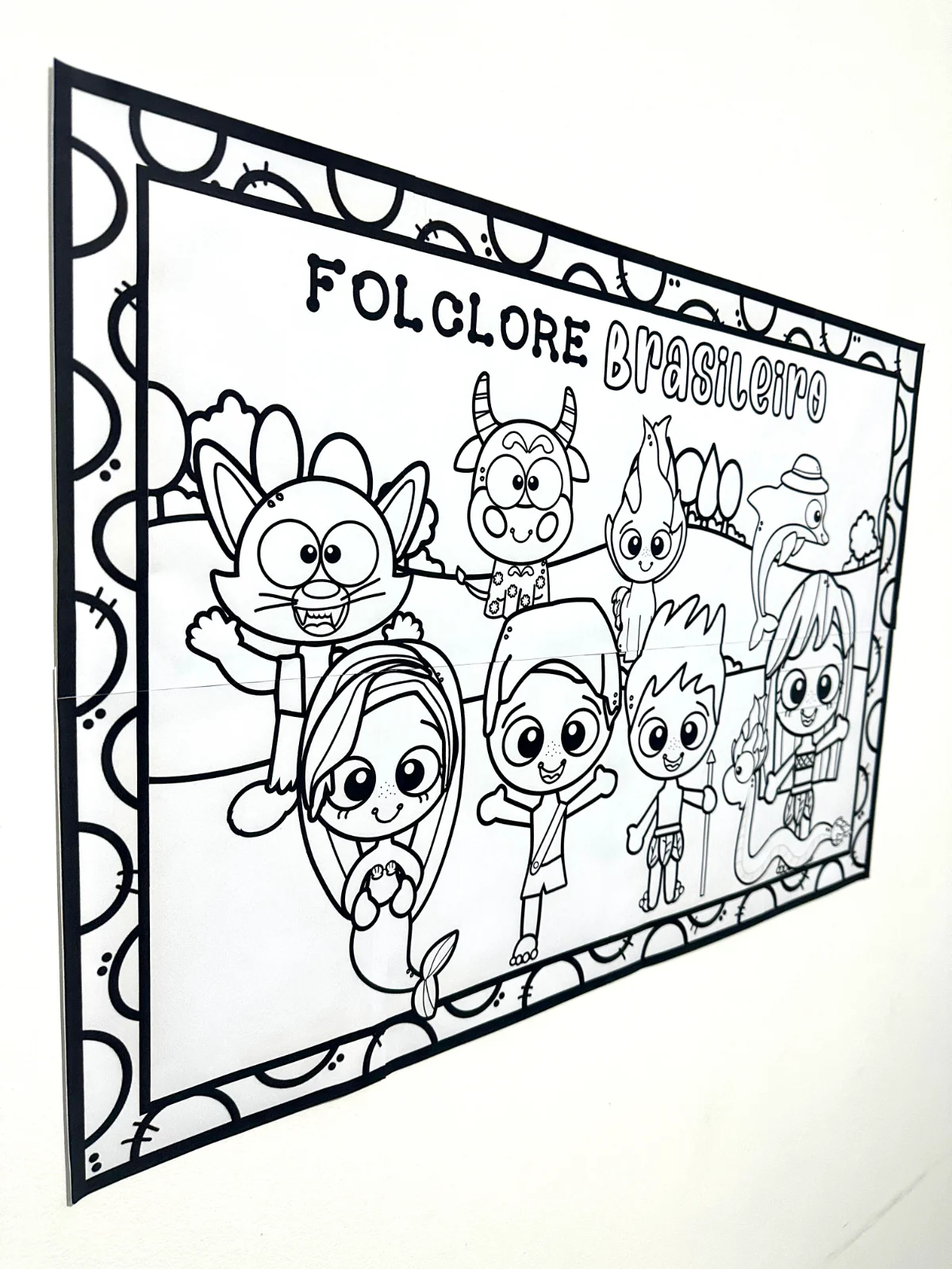 Painel de colorir Folclore – PDF para Imprimir — amostra 1: Sobre o Painel de colorir Folclore
