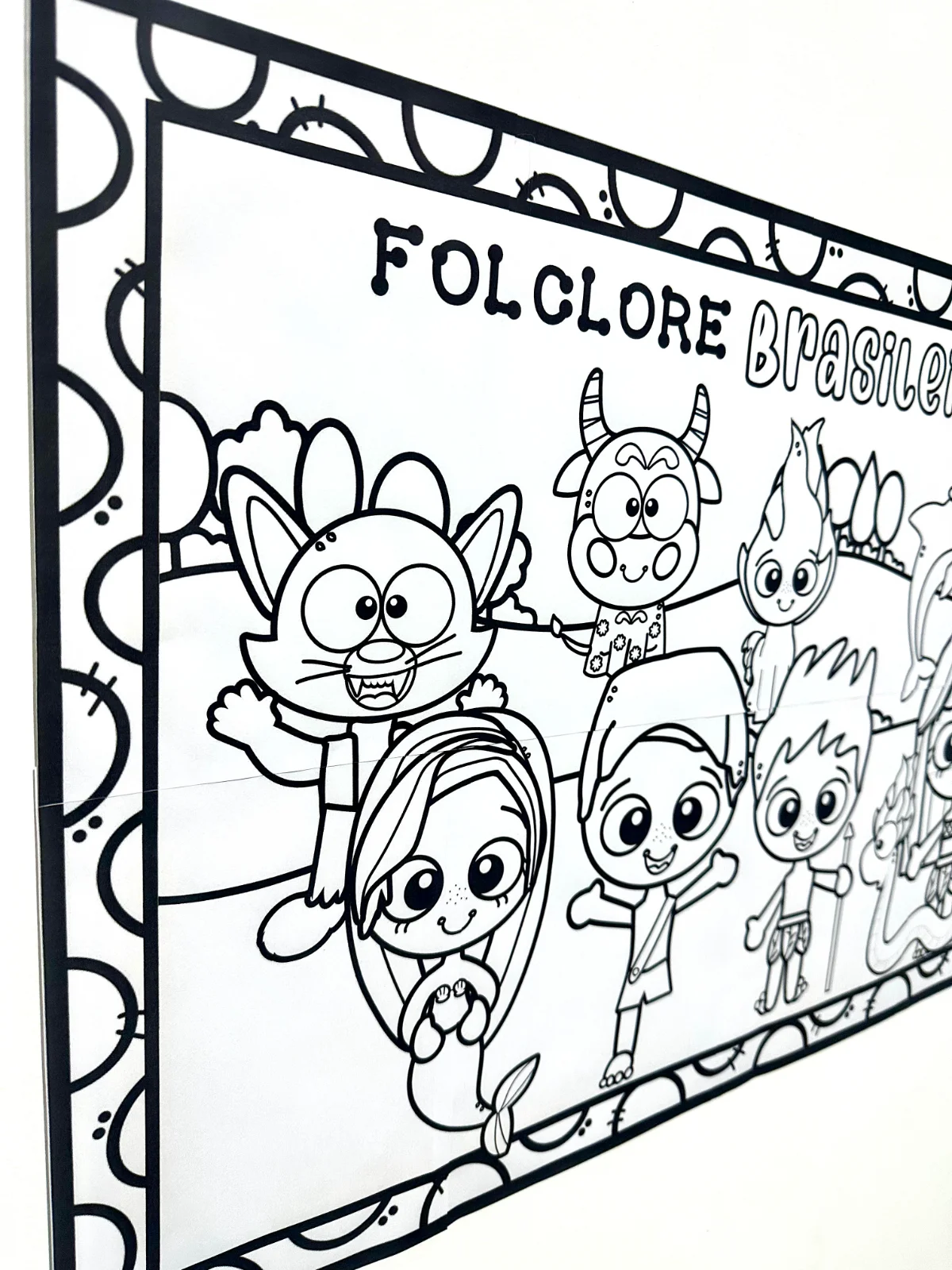 Painel de colorir Folclore – PDF para Imprimir — amostra 2: Para quem é indicado