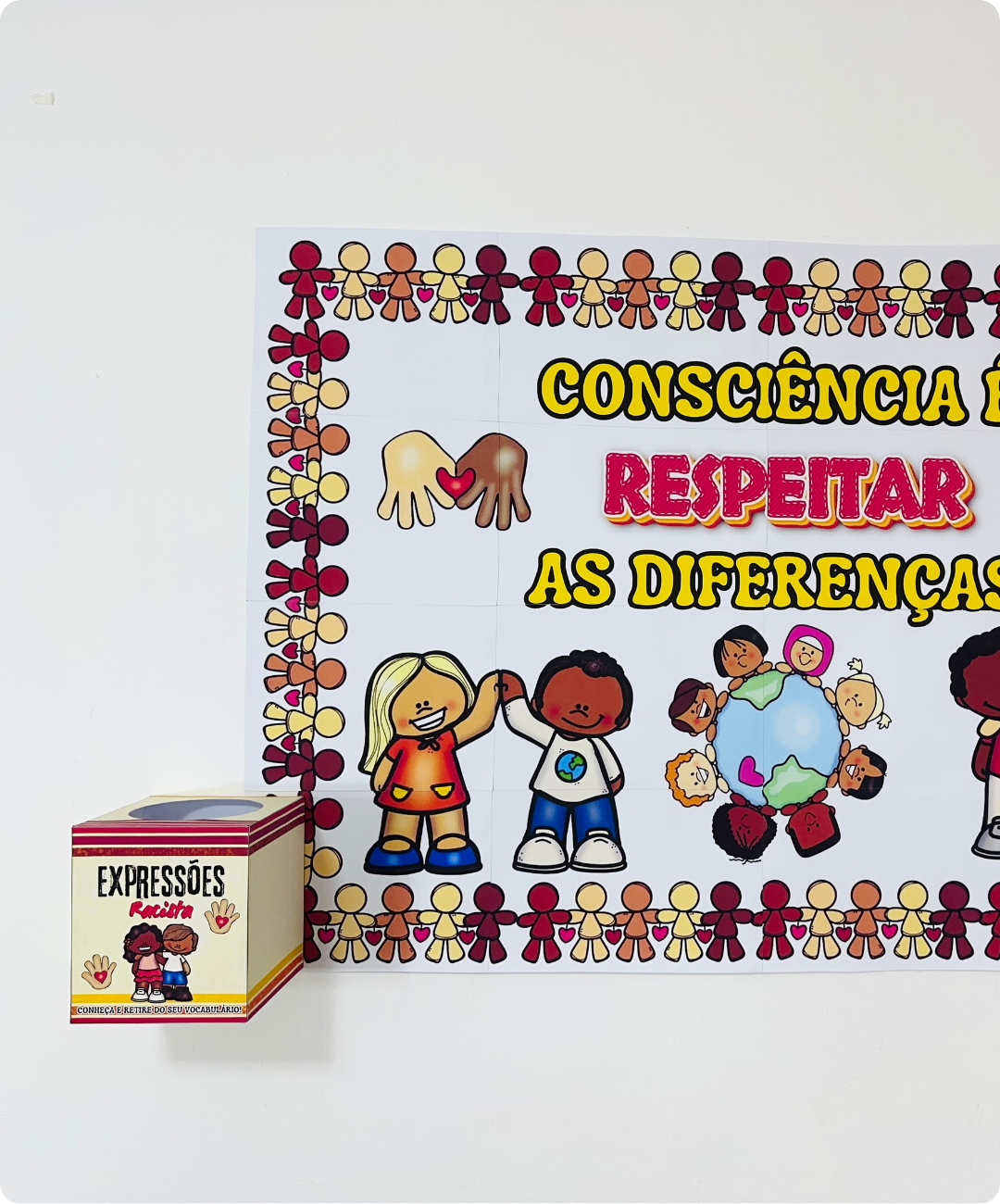 Painel de Consciência Negra para imprimir — amostra 2: Sugestão de aplicação em sala