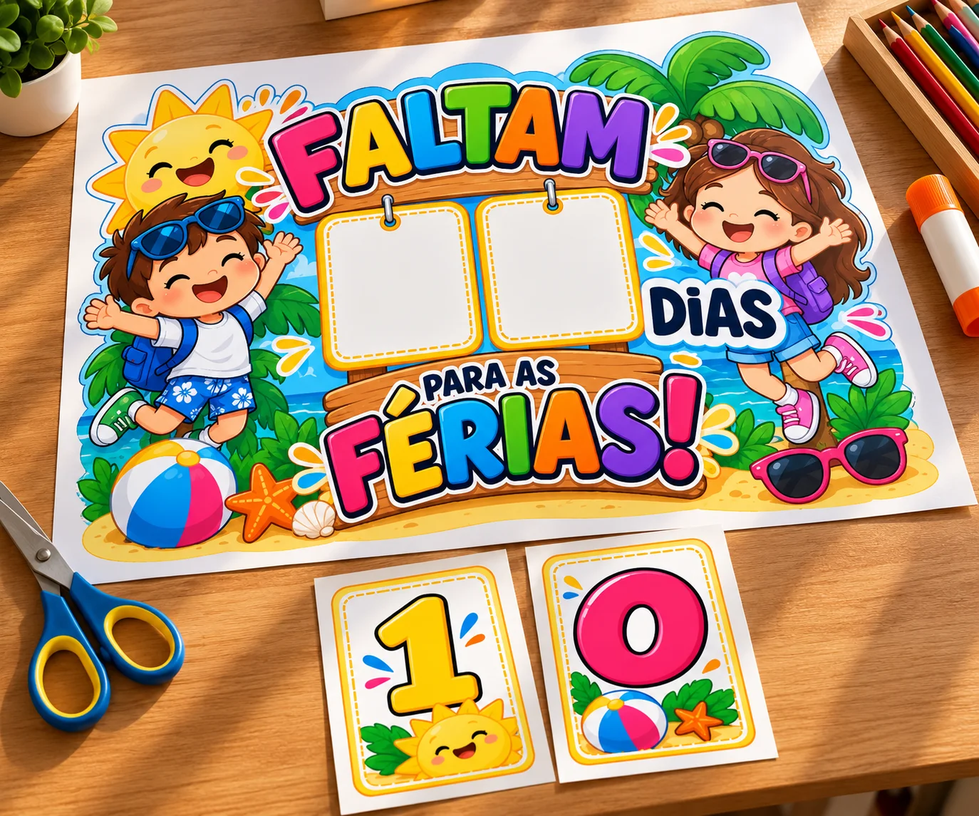 Painel de Contagem Regressiva para Férias Escolares — amostra 4: INDICAÇÕES DE USO