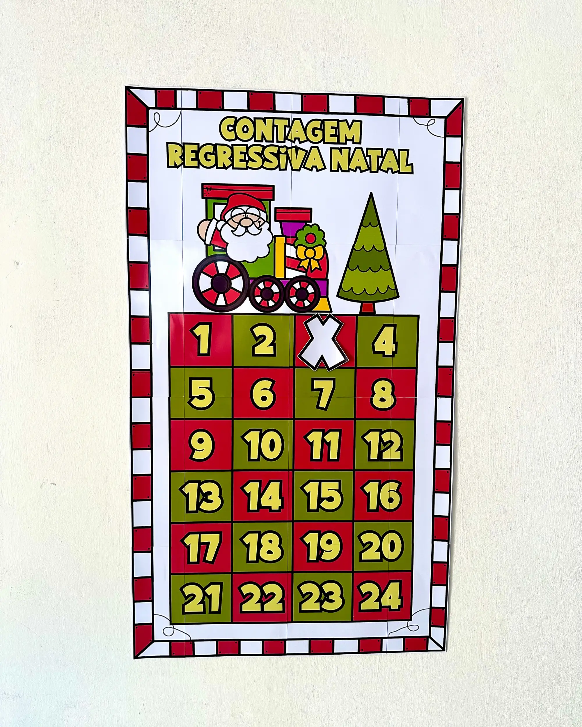 Painel de Contagem Regressiva para o Natal em PDF — Alfabetização para Educação Infantil: Painel de Contagem Regressiva…