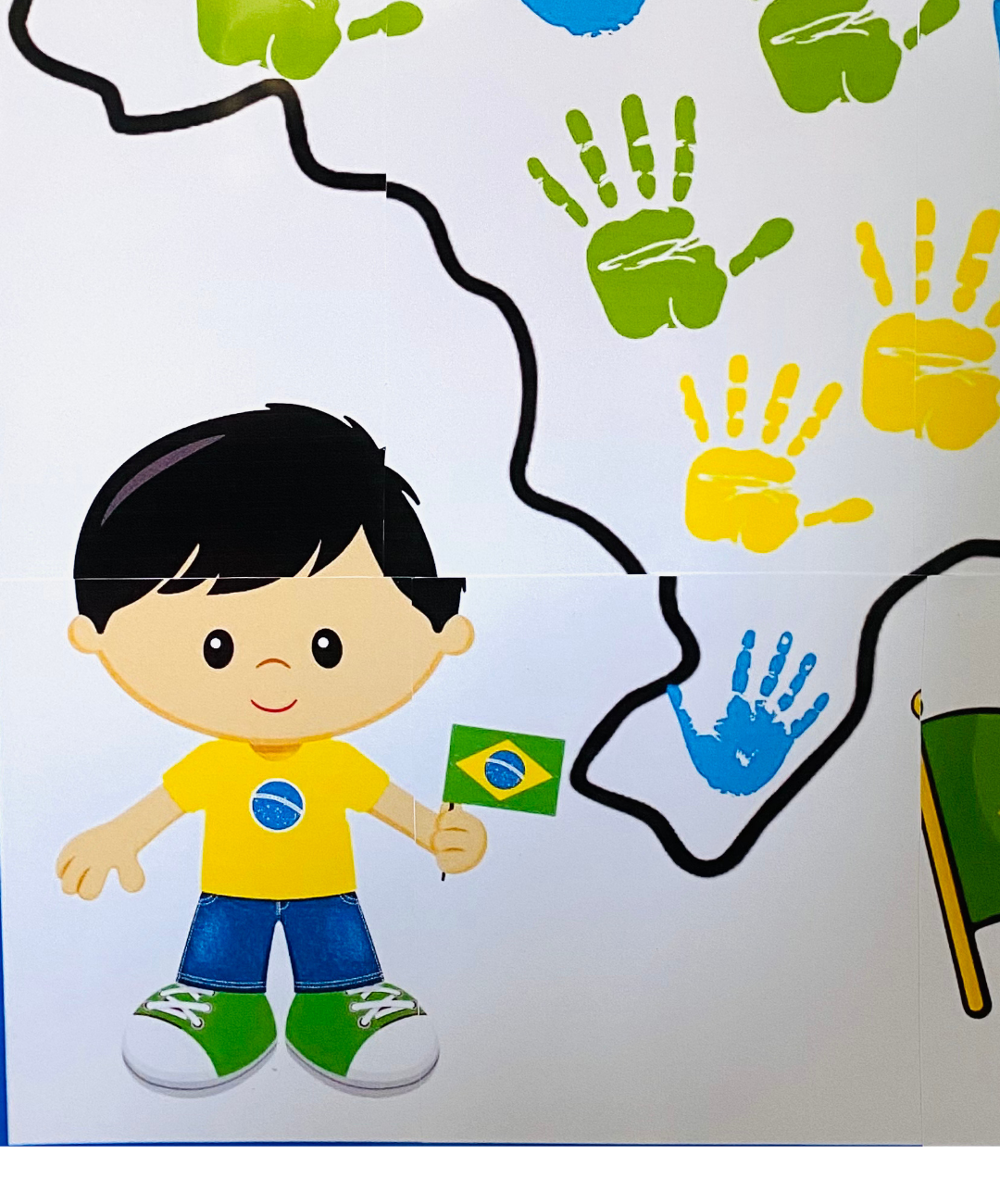 Painel de Dia da Bandeira para imprimir — amostra 1: Uma proposta para fazer com a turma