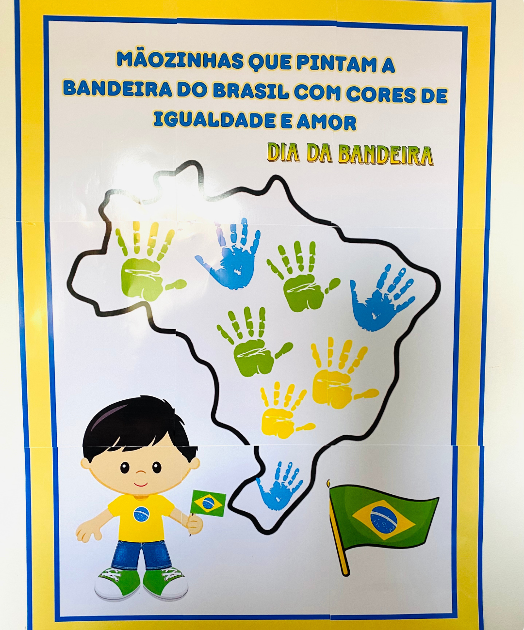 Painel de Dia da Bandeira para imprimir — amostra 5: Prepare uma atividade coletiva para o Dia da Bandeira com um painel em…