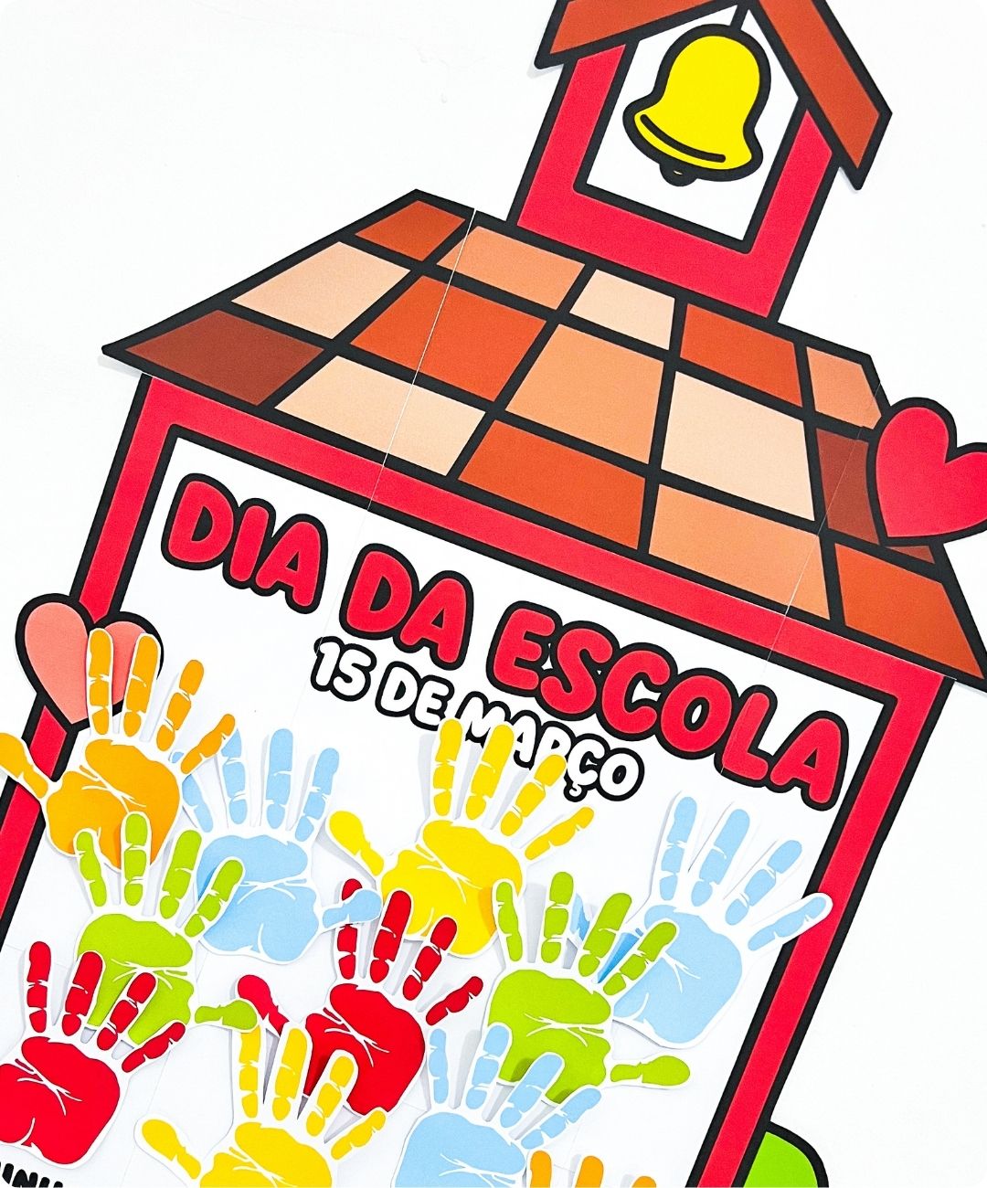 Painel de Dia da Escola para imprimir — amostra 1: Uma produção da turma para celebrar a escola