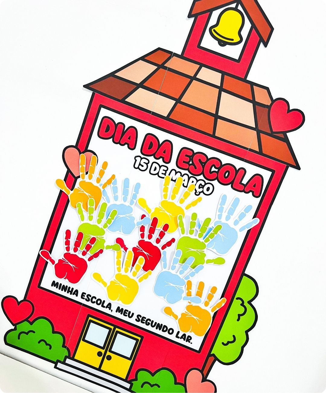 Painel de Dia da Escola para imprimir — amostra 2: Como organizar a aplicação em sala