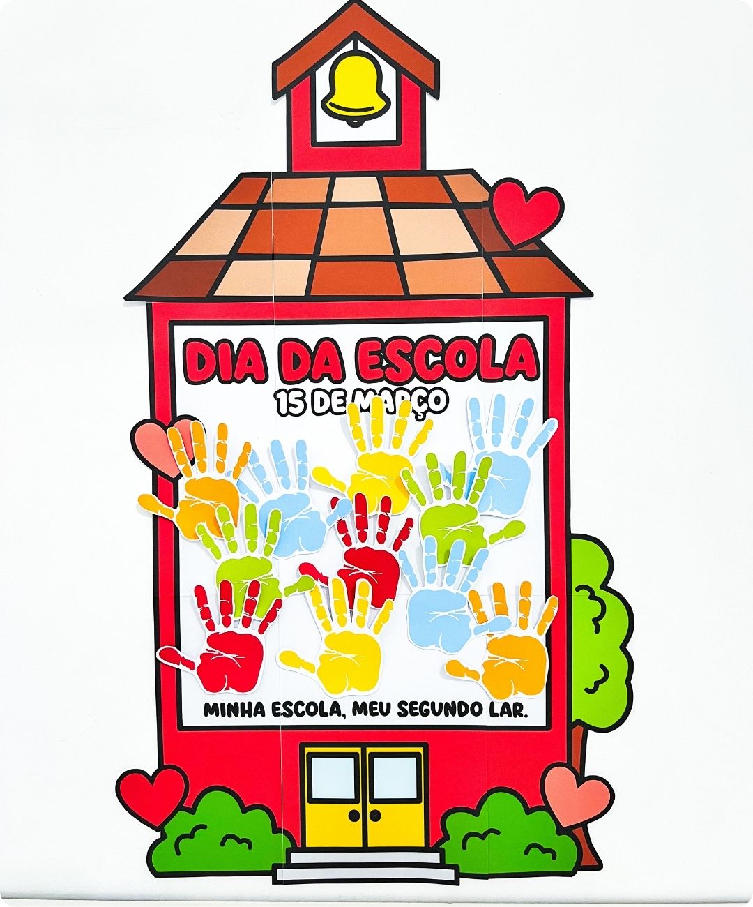 Painel de Dia da Escola para imprimir — amostra 5: Prepare uma proposta coletiva para o Dia da Escola com um painel em PDF