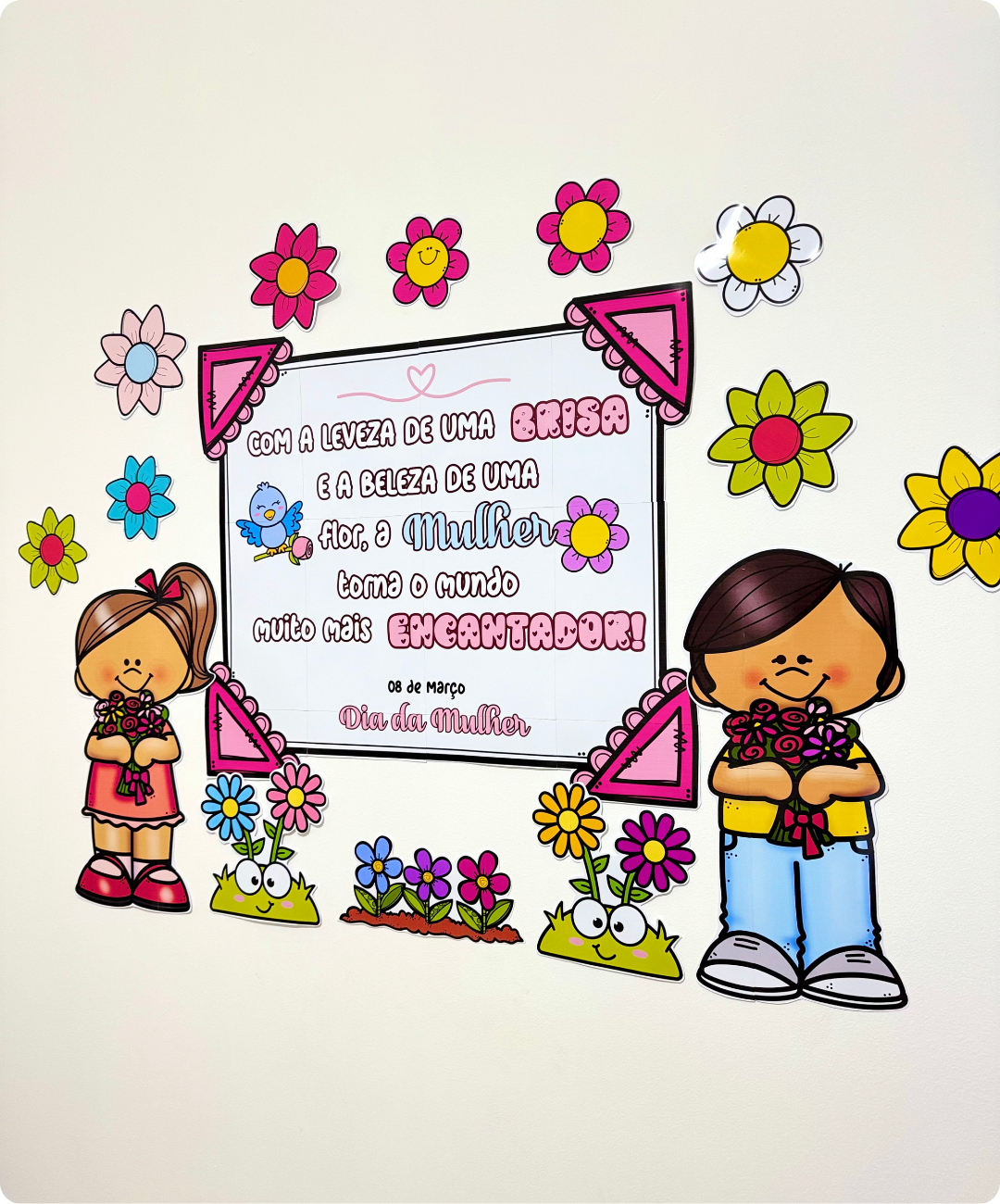 Painel de Dia da Mulher para imprimir | Infantil e Anos Iniciais — amostra 2: Como usar o material em sala