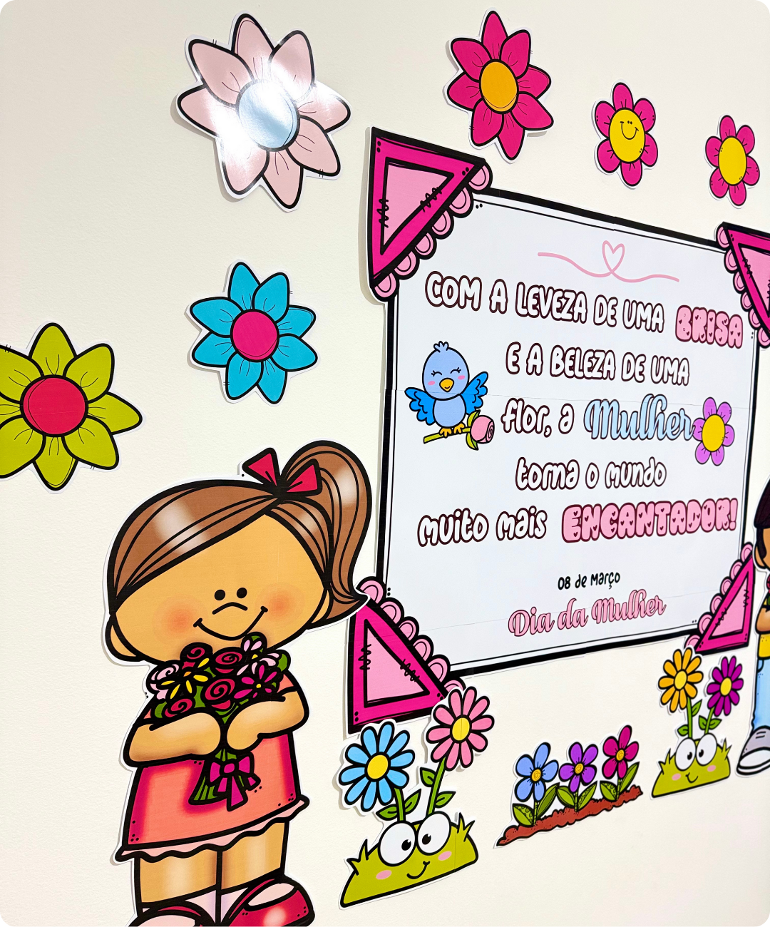 Painel de Dia da Mulher para imprimir | Infantil e Anos Iniciais — amostra 6: Prepare a sala para o Dia da Mulher com…