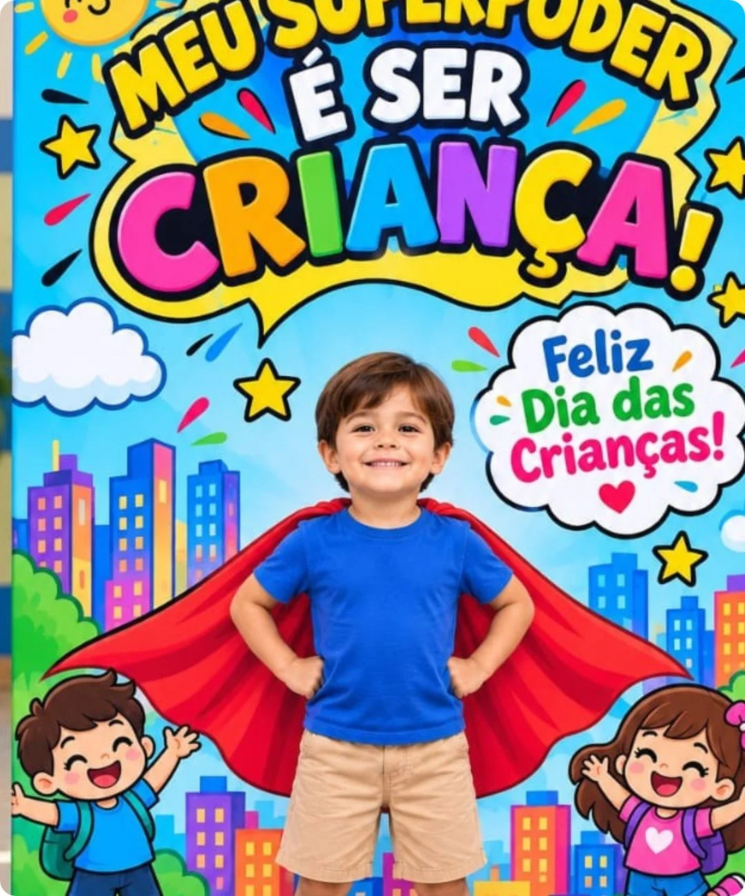 Painel de Dia das Crianças para imprimir na Educação Infantil — amostra 1: Como preparar o espaço para a comemoração