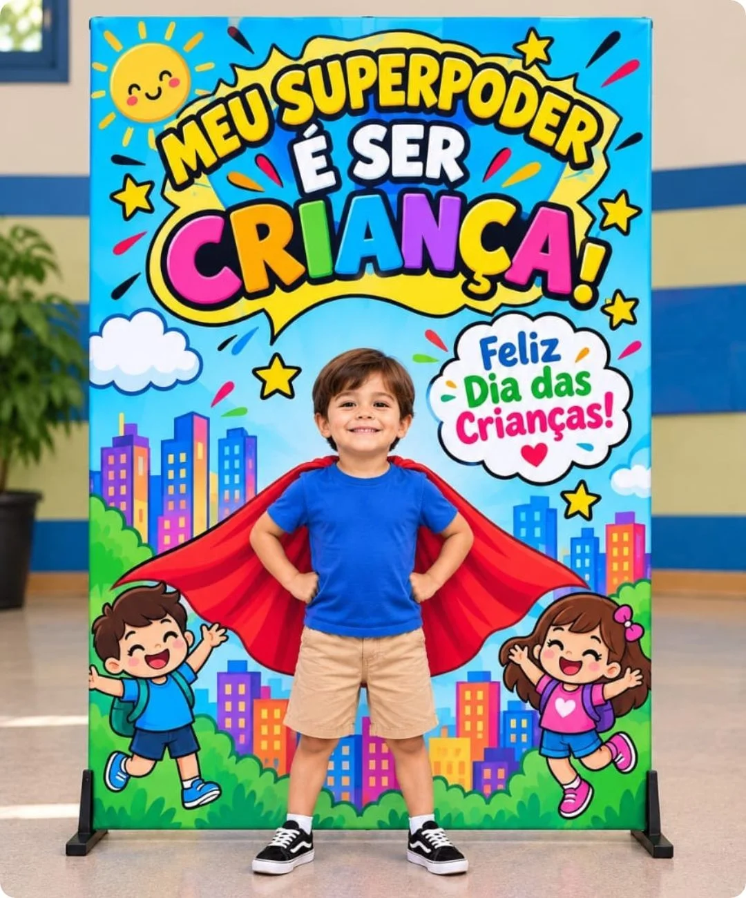 Painel de Dia das Crianças para imprimir na Educação Infantil — capa do material