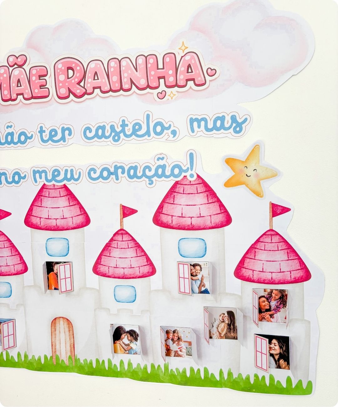 Painel de Dia das Mães para imprimir: Mamãe Rainha — amostra 5: Leve o tema Mamãe Rainha para a sala com um painel…