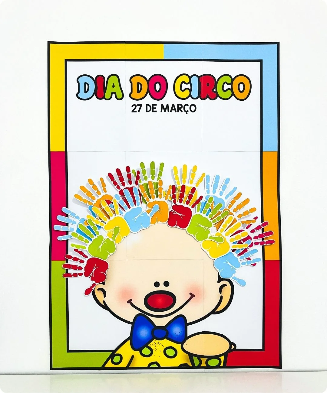 Painel de Dia do Circo para imprimir — amostra 3: O que está incluído no PDF