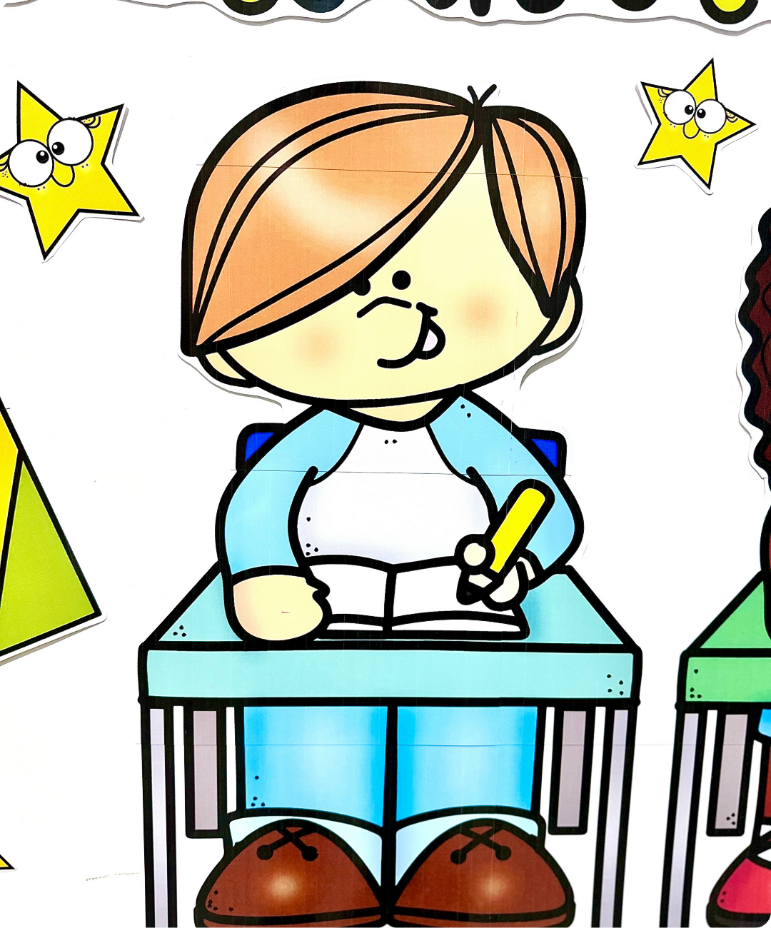 Painel de Dia do Estudante para imprimir | Infantil e Anos Iniciais — amostra 3: O que você encontra no PDF