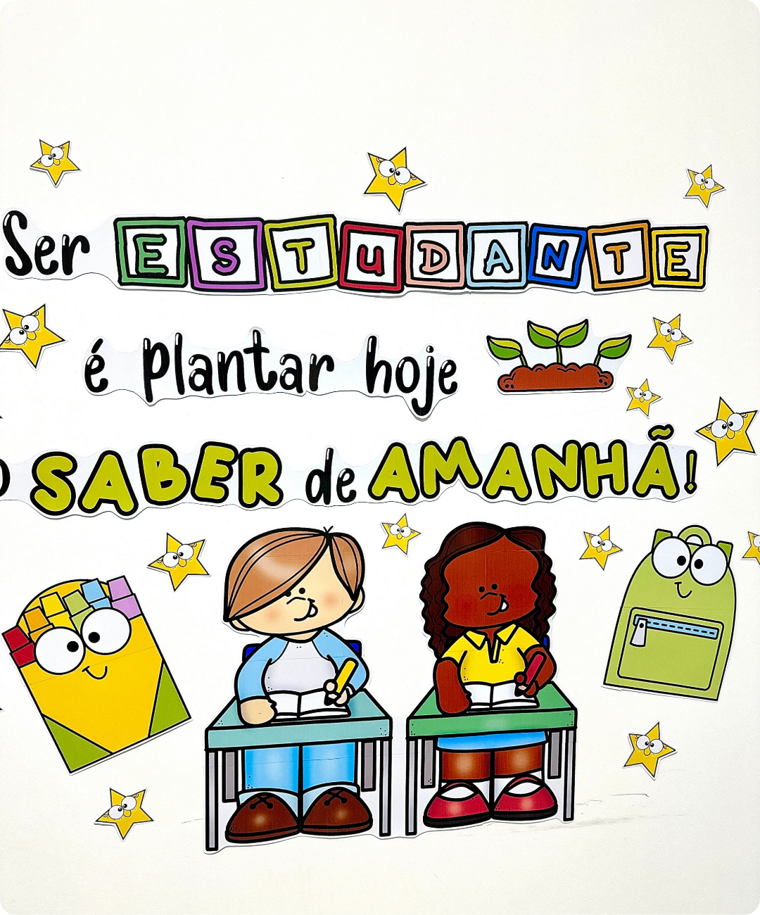 Painel de Dia do Estudante para imprimir | Infantil e Anos Iniciais — amostra 5: Prepare a sala para o Dia do Estudante com…