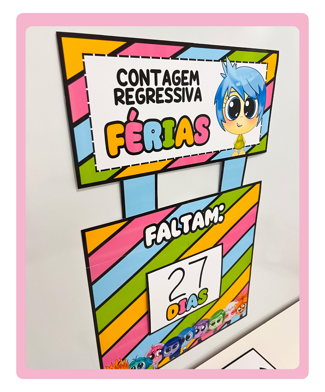 Painel de férias Divertidamente para imprimir — amostra 4: Para quais professores é indicado