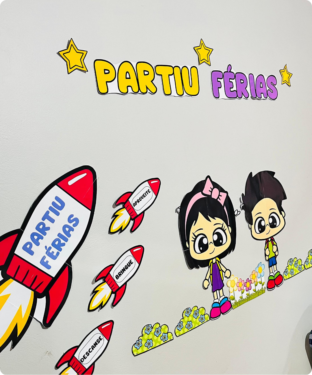 Painel de férias para imprimir com lembrancinhas — amostra 3: O que está incluído