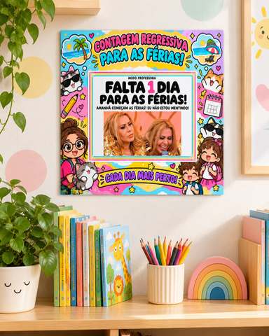 Painel de Férias para Sala dos Professores | Memes — capa do material