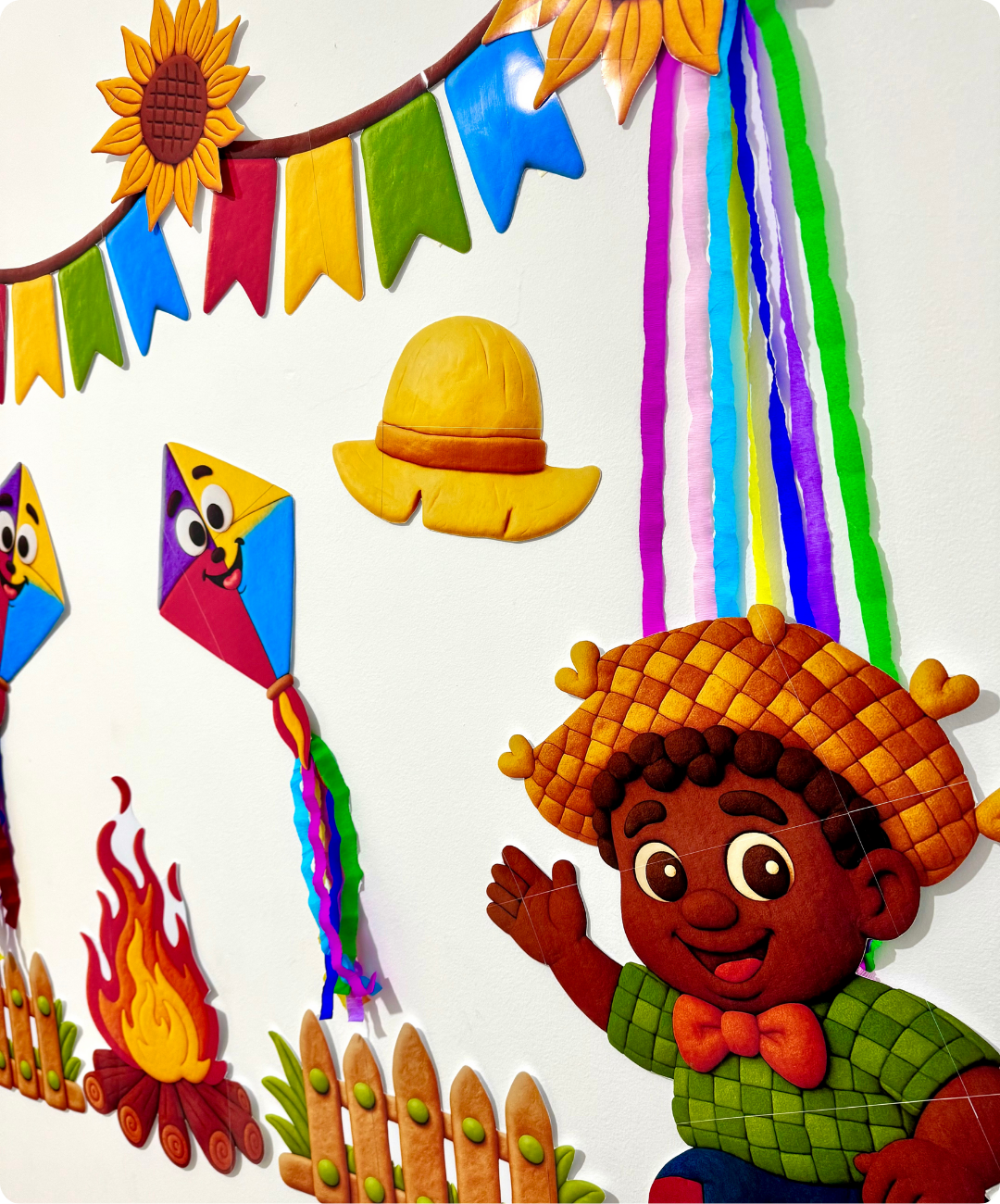 Painel de Festa Junina para imprimir — Infantil e Anos Iniciais — amostra 3: O que está incluído no PDF