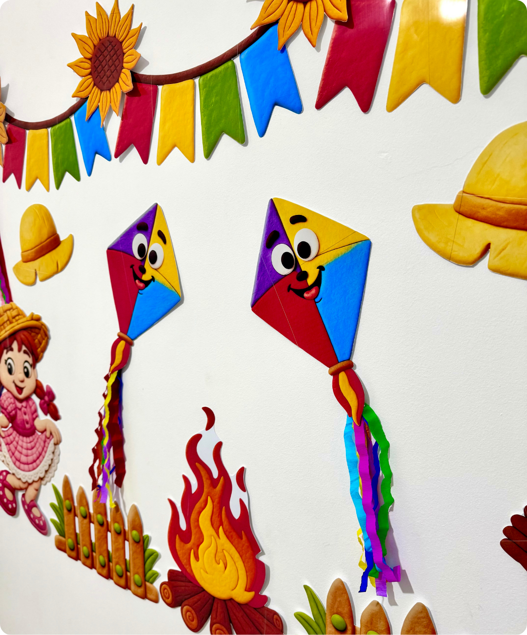 Painel de Festa Junina para imprimir — Infantil e Anos Iniciais — amostra 7: Prepare a decoração junina da sua turma com um…