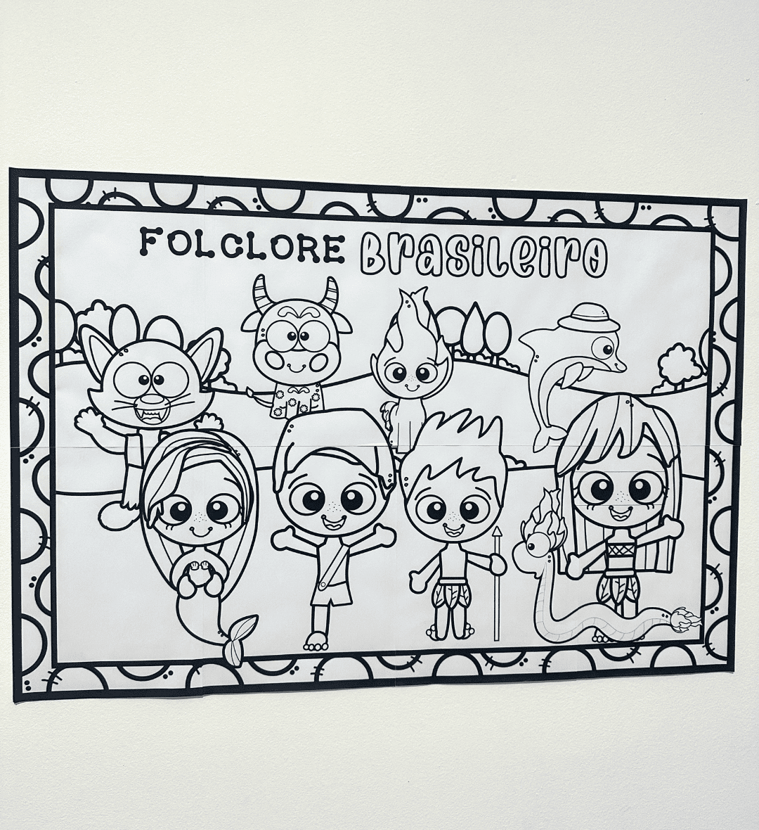 Painel de Folclore para Pintura Coletiva em PDF — Datas comemorativas para Educação Infantil: Transforme a pintura em uma…