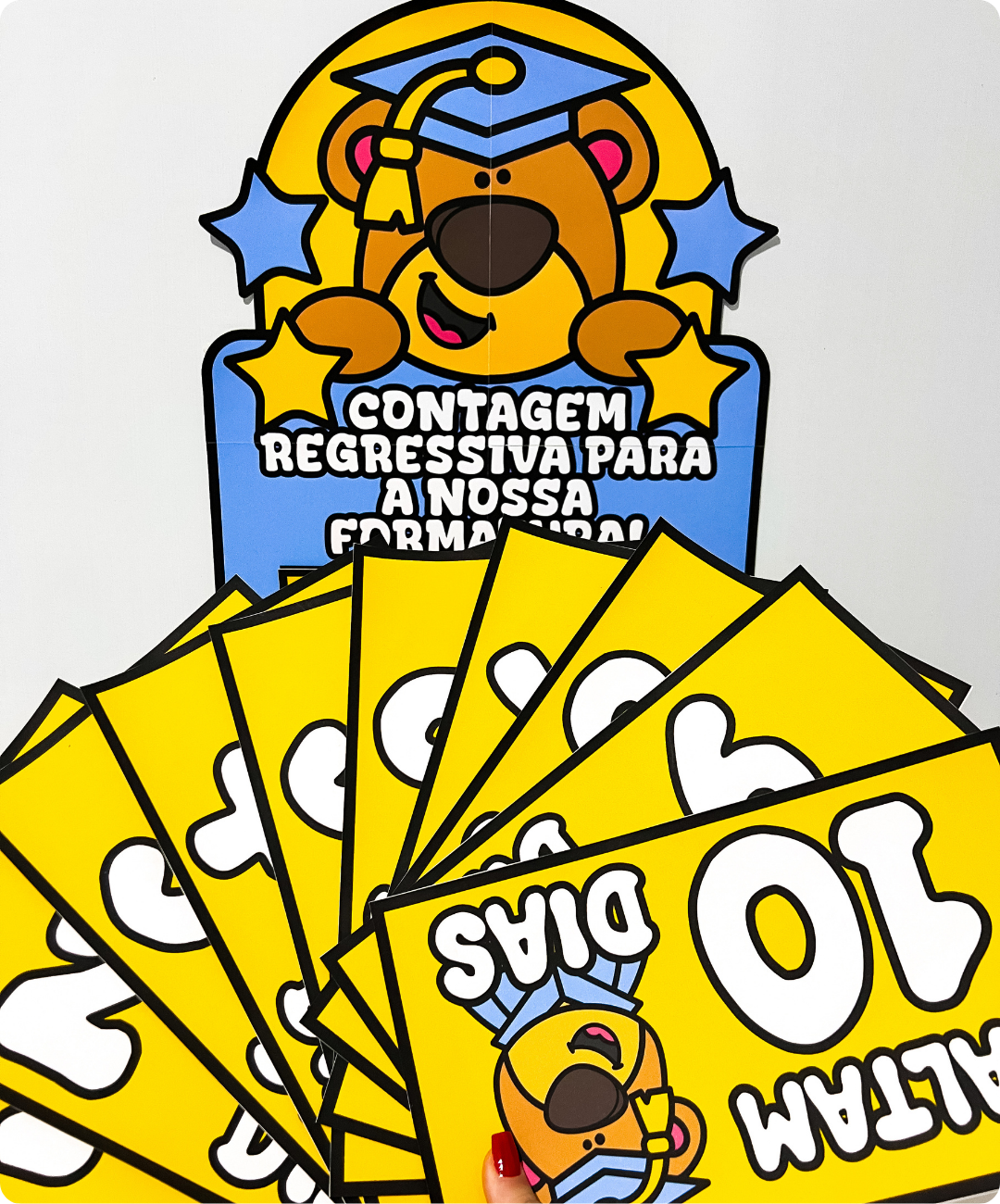 Painel de formatura para imprimir — amostra 1: Uma atividade visual para os dias antes da formatura
