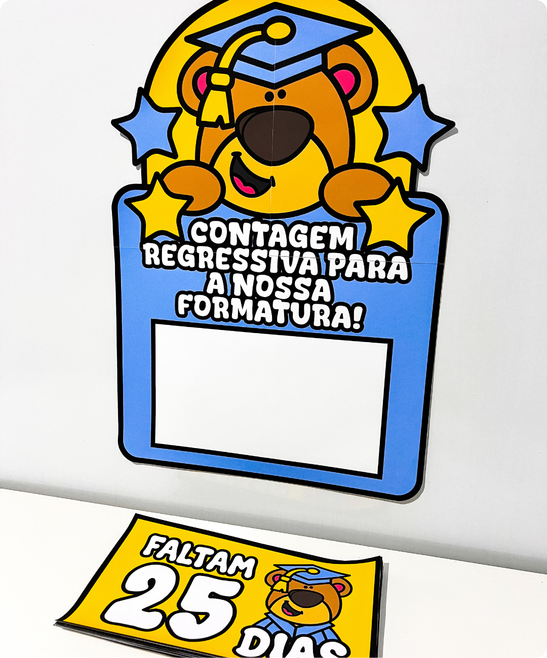 Painel de formatura para imprimir — amostra 3: O que está incluído no PDF