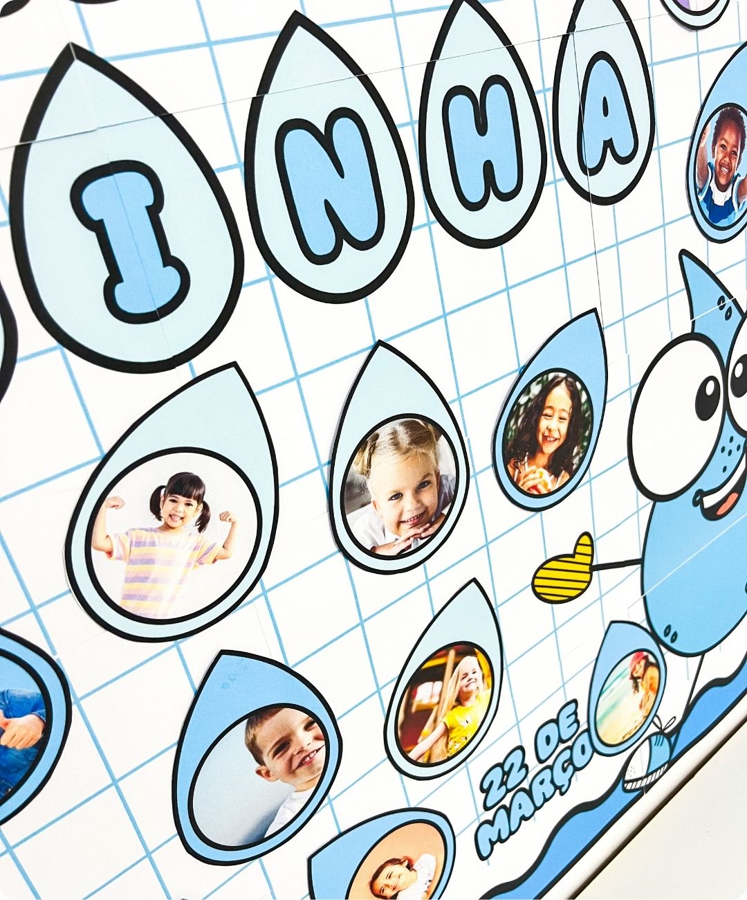 Painel de gotinhas para imprimir | Dia da Água — amostra 5: Prepare uma proposta coletiva para o Dia da Água com um painel…