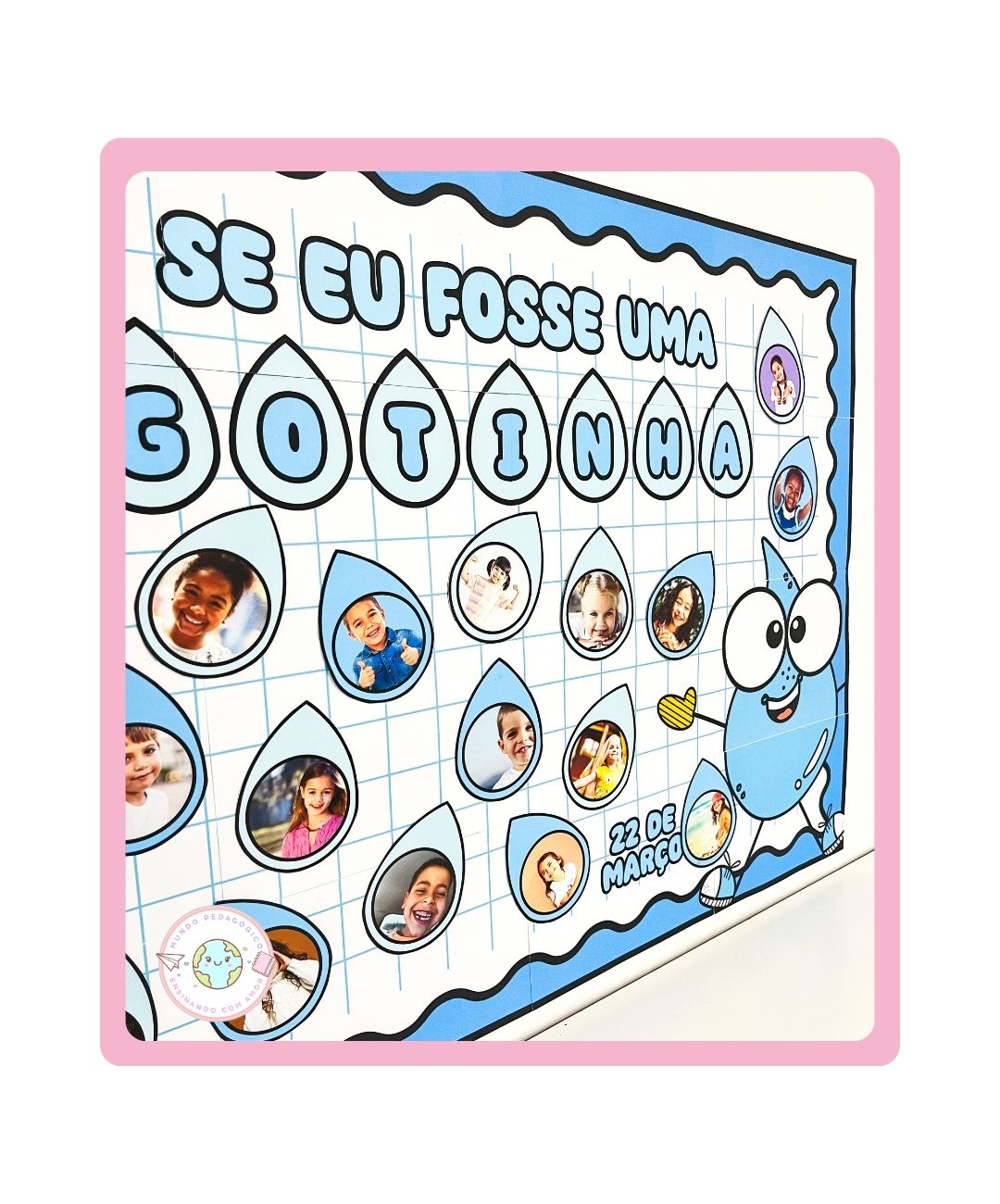 Painel de gotinhas para imprimir | Dia da Água — capa do material
