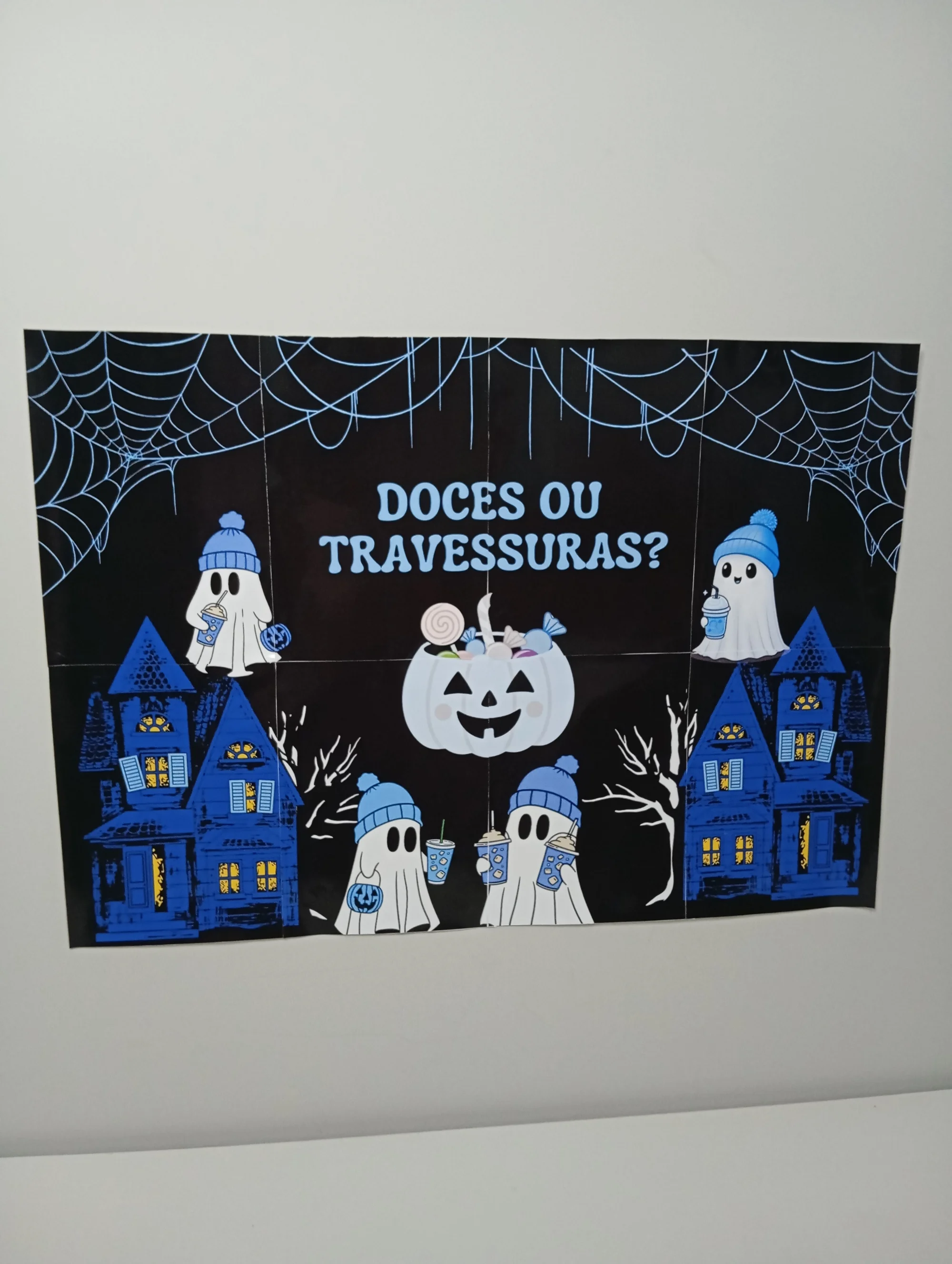 Painel de Halloween – Doces ou Travessuras para Escola — Alfabetização para Educação Infantil: Kit Halloween com reloginho,…