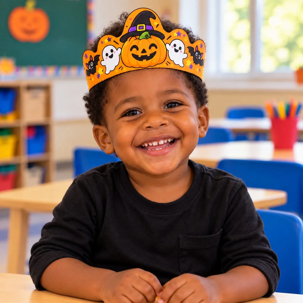 Painel de Halloween Infantil – kit de decoração Escolar — amostra 2: ✨ O MATERIAL INCLUI