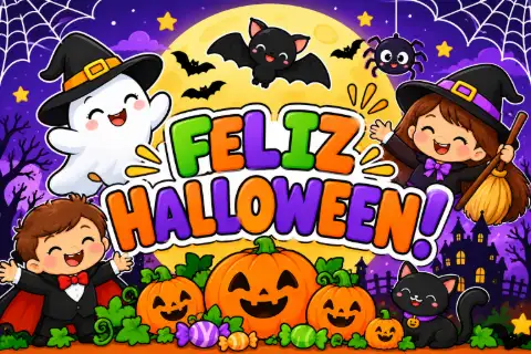Painel de Halloween para Imprimir — Datas comemorativas para Educação Infantil: Deixe sua sala de aula muito mais divertida…