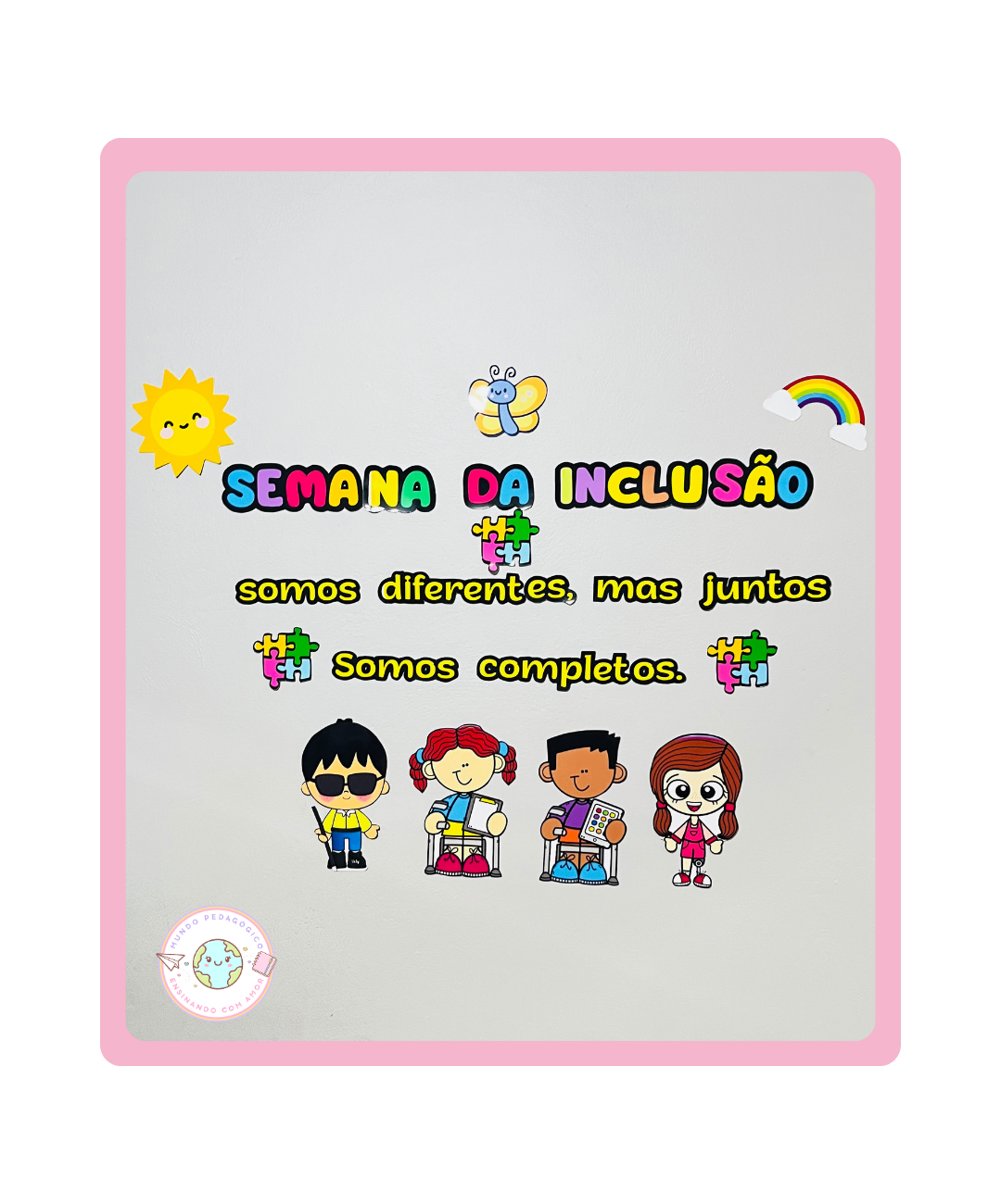 Painel de inclusão para imprimir — Atividades para Todas as séries: Prepare a sala para conversar sobre inclusão com um PDF…