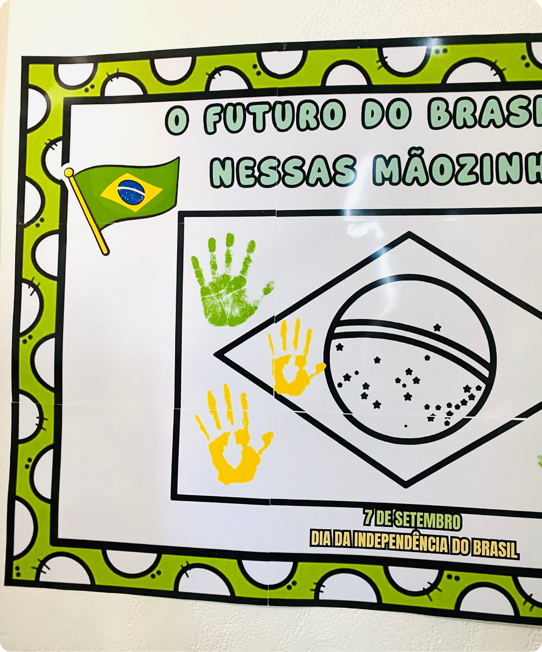 Painel de Independência do Brasil para imprimir — amostra 3: O que você recebe no PDF