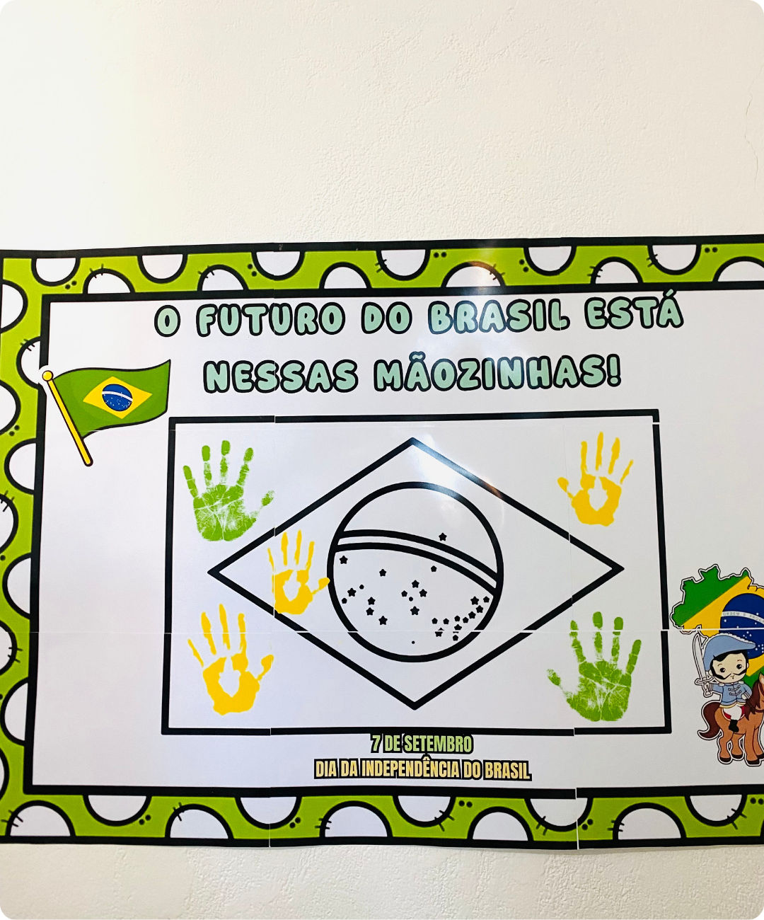 Painel de Independência do Brasil para imprimir — amostra 5: Prepare uma atividade coletiva para o Dia da Independência: o…