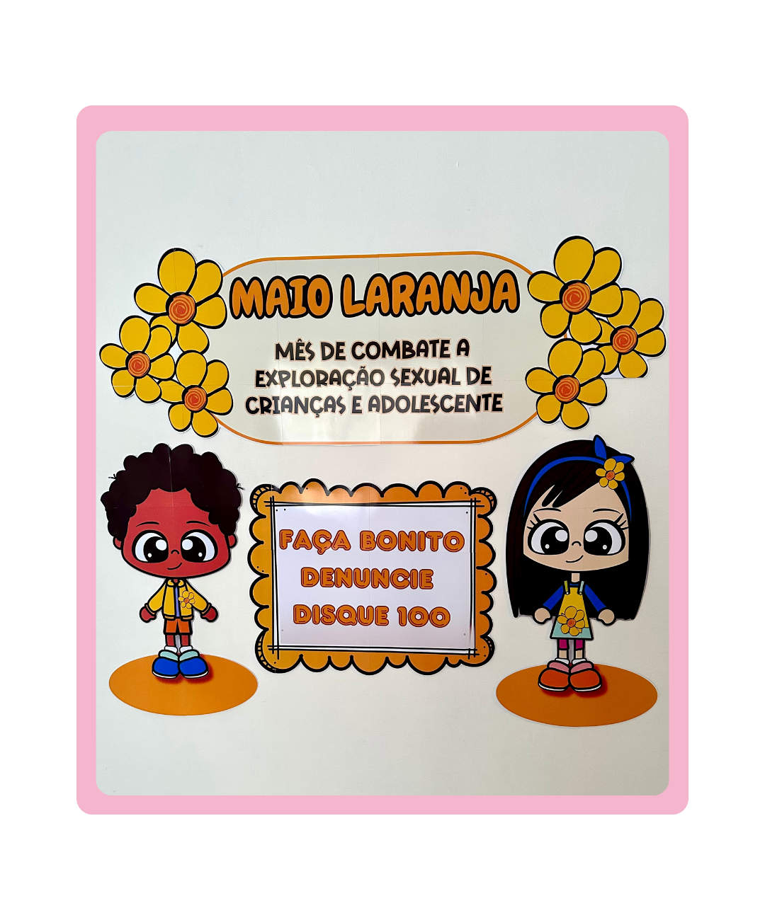 Painel de Maio Laranja para imprimir — Educação Infantil — capa do material