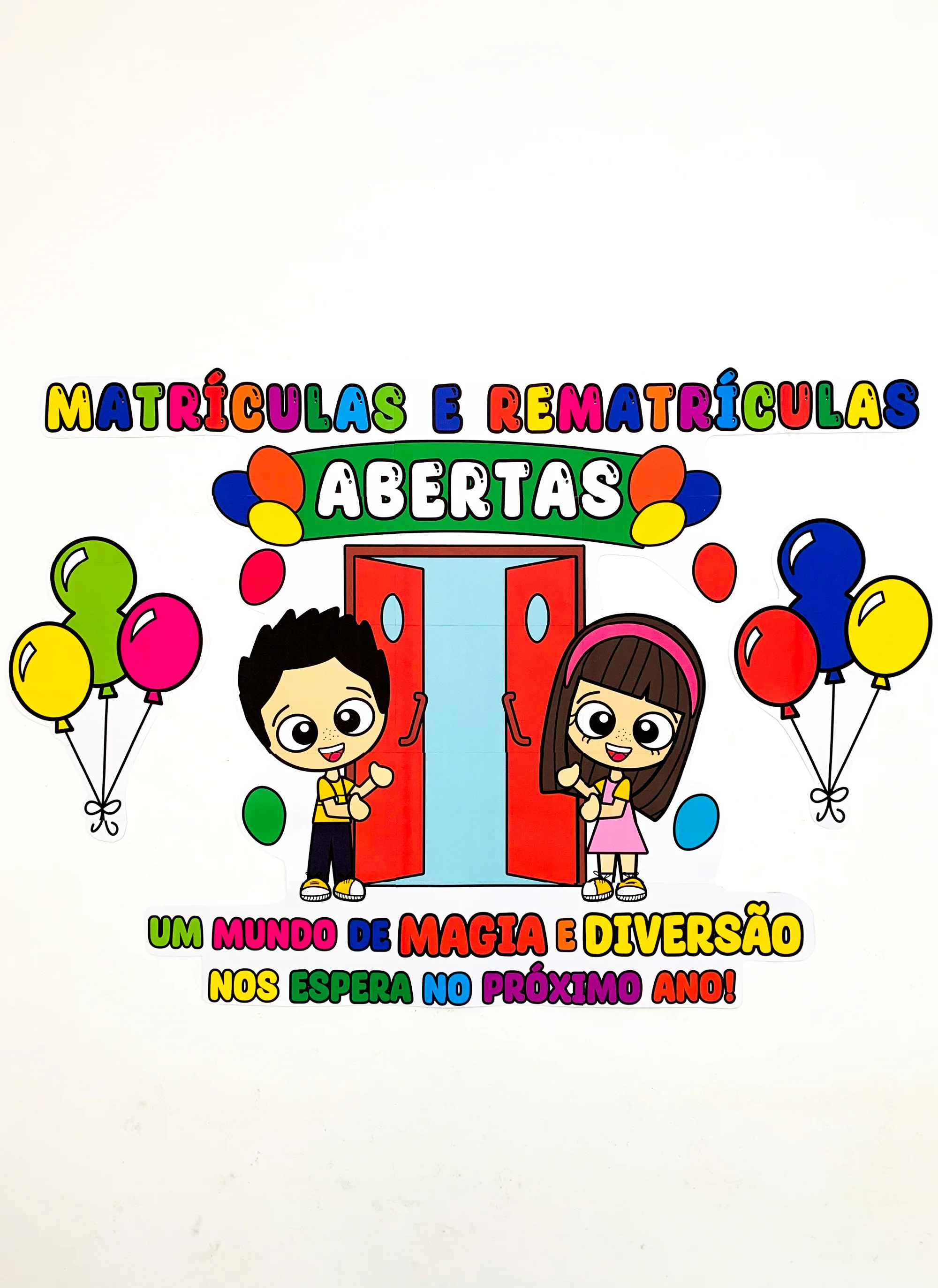Painel de Matrículas Abertas para Educação Infantil e Anos Iniciais — amostra 2: Transforme o ambiente da sua escola e… Painel de Matrículas Abertas para Educação Infantil e Anos Iniciais — amostra 2: Transforme o ambiente da sua escola e…