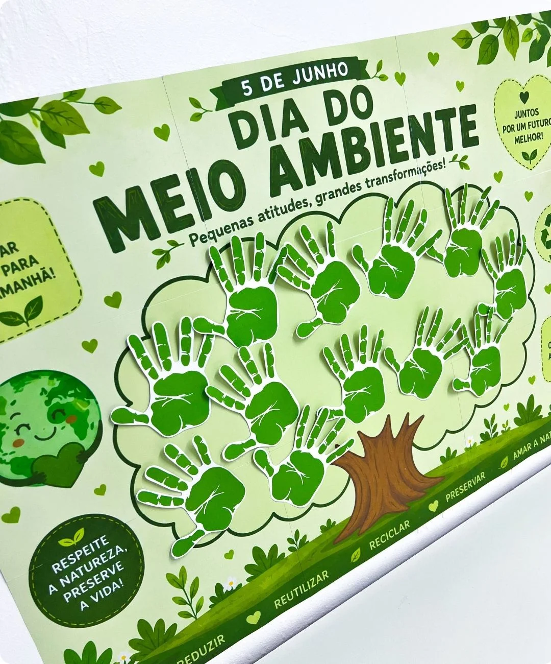 Painel de meio ambiente para imprimir — Infantil e Fundamental — amostra 2: Como conduzir a atividade em sala